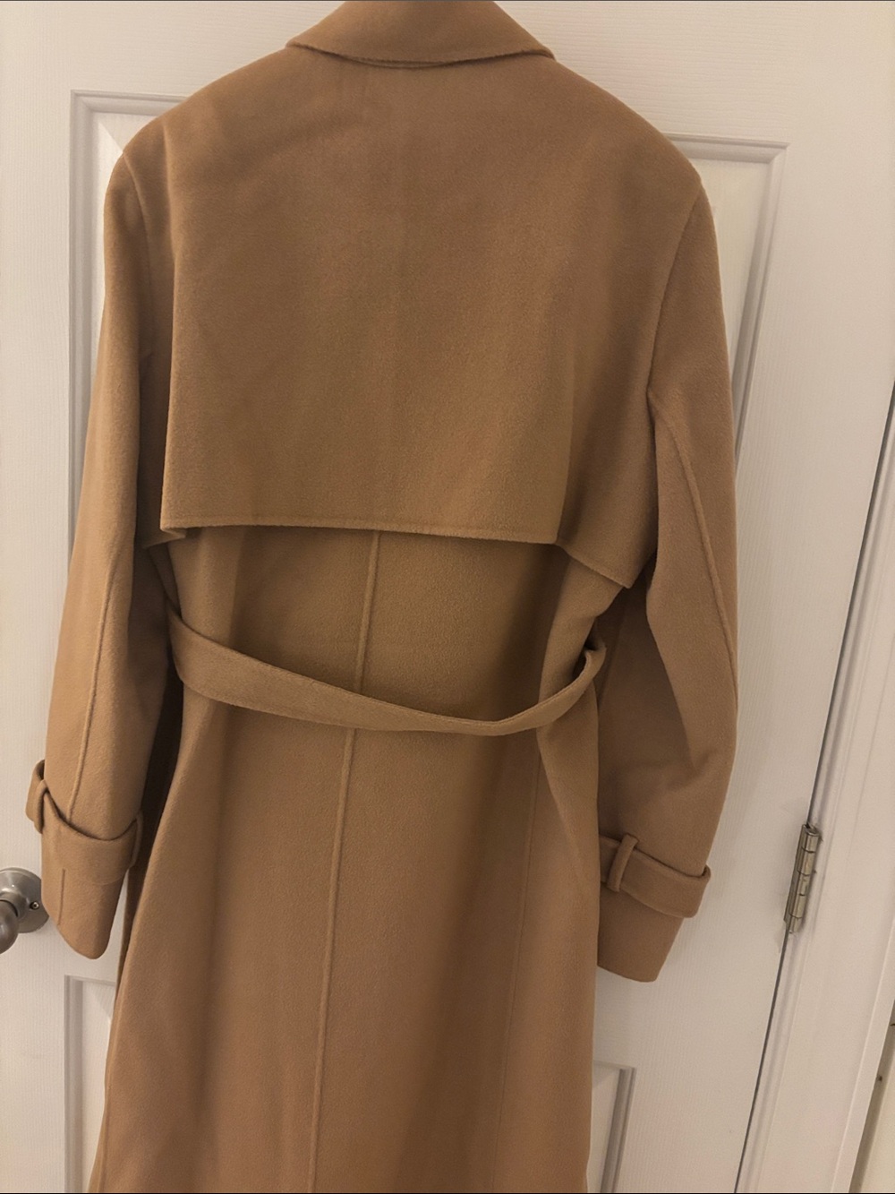 Theory Relax Double-Breasted Tan Trench Coat nwt - Picture 9 of 13